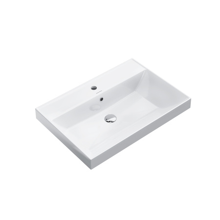 Раковина керамическая Kerama Marazzi CUBO CU.wb.70 71х49 подвесная цвет белый 1 отверстие под смеситель