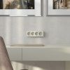 Розетка четверная с заземлением и шторками Werkel Gallant (Галлант) 4690389217999