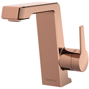 Смеситель Teska THETIS E5209 на раковину розовое золото