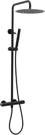 Душевая стойка Allen Brau Liberty 5.33007-31 настенная цвет черный