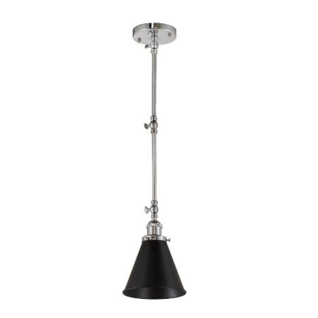 Светильник подвесной Lumina Deco Rubi (Руби) LDP B007 CHR+BK