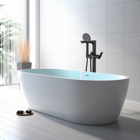 Смеситель Aquatek БЕТТА AQ1145MB напольный черный матовый