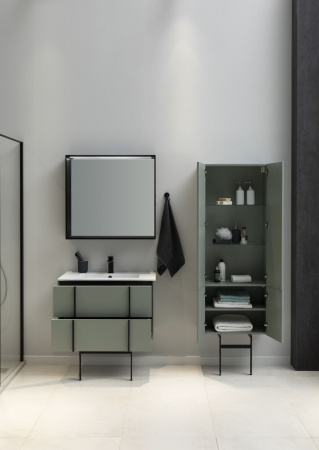 Тумба под раковину Allen Brau Reality 1.32007.CGM 100х46х50 подвесная цвет зеленый/серый