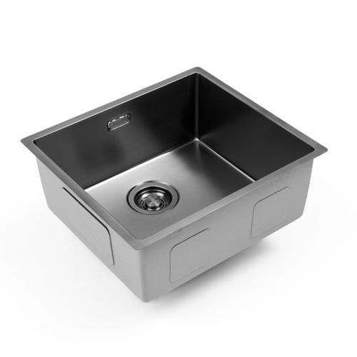 Кухонная мойка Grandex Aqua 5010863 49х44 цвет графит поверхность матовая - фото 4