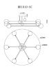 Люстра потолочная Myfar STACY (СТАЦЫ) MR1010-6C