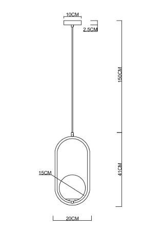 Светильник подвесной Arte Lamp MATISSE (МАТИССЕ) A7745SP-1BK