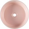 Раковина керамическая Allen Brau Fantasy 4.11033.SM 40х40 накладная цвет розовый без отверстий под смеситель