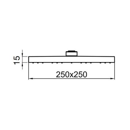 Верхний душ Webert Comfort AC1012560BRASS черный