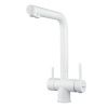 Смеситель для кухни Shevanik S468C на мойку белый