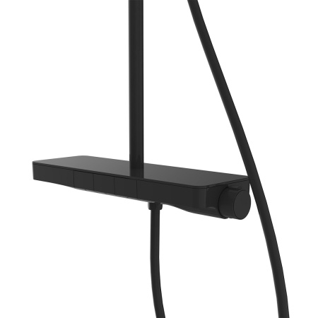 Душевая стойка Vincea Inspire VSFS-3I12TMB настенная цвет черный матовый с термостатом