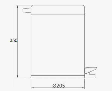 Ведро для мусора 8 л D-Lin D201204