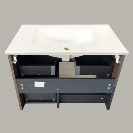 Тумба с раковиной Comforty Франкфурт 00004150531CF 80х50 подвесная цвет коричневый