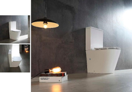 Унитаз-компакт напольный с бачком Тритон Corso Щ0000057974 белый с сиденьем микролифт безободковый каскадный смыв