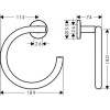 Полотенцедержатель Hansgrohe Logis Universal 41724000