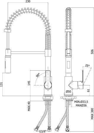 Смеситель для кухни Paffoni Red RED179CR на мойку хром