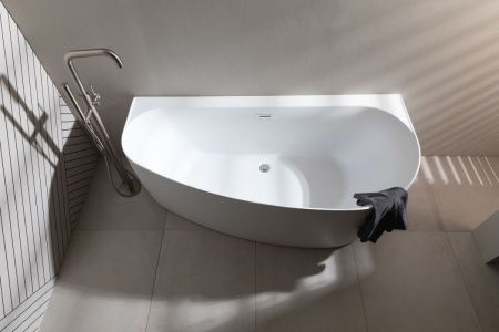 Ванна акриловая Allen Brau Priority 2.31005.21A 160х80 пристенная асимметричная с ножками