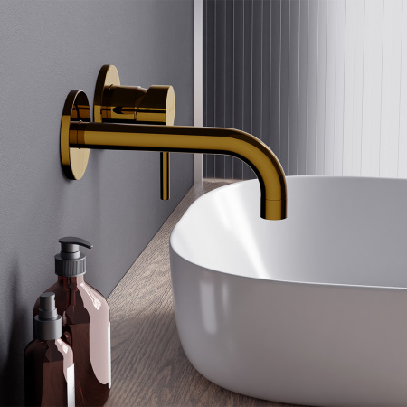 Смеситель Damixa Scandinavian Pure 360260600 встраиваемый в стену золото