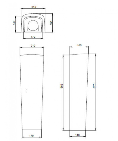 Пьедестал для раковины Santeri Орион 136008S0000B0