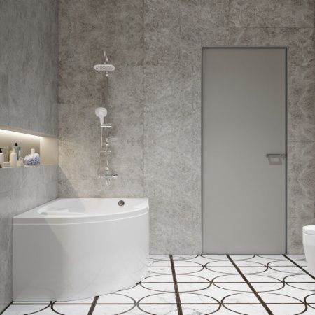 Ванна акриловая Тритон София Щ0000046120 170х95 пристенная асимметричная без каркаса