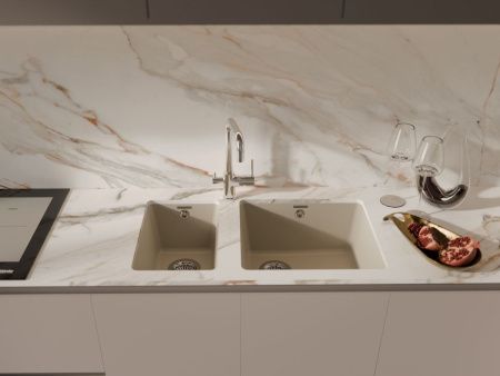 Кухонная мойка Rivelato BERKANA BK-45 beige scuro 50х45 цвет бежевый
