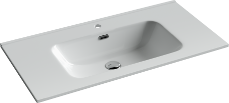 Раковина из сантехнического фарфора Ceramica Nova ELEMENT CN7002 90х50 накладная цвет белый 1 отверстие под смеситель