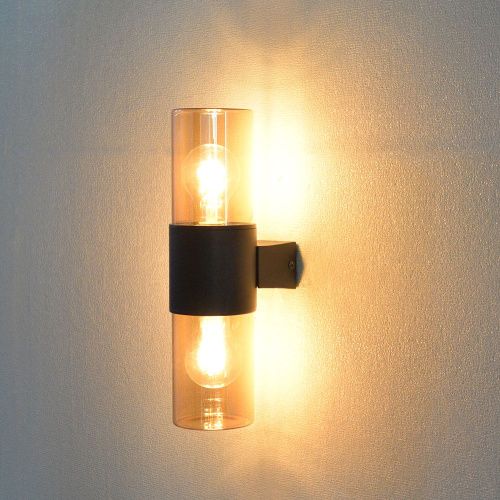 Уличный настенный светильник Arte Lamp Seginus (Сегинус) A6515AL-2BK - фото 2