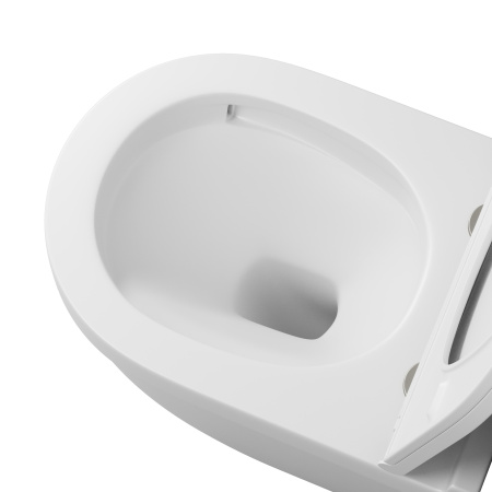 Унитаз подвесной Grossman Торнадо GR-4483MSQ белый матовый с сиденьем микролифт безободковый смыв торнадо