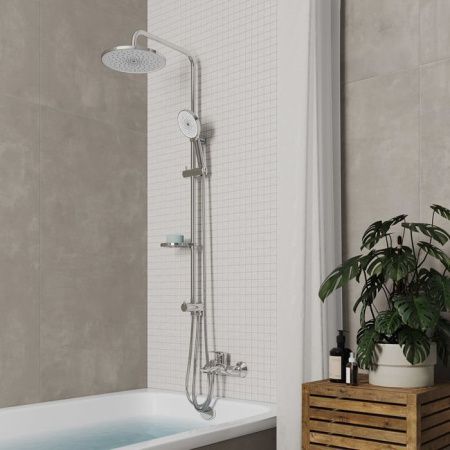 Душевая стойка Milardo Ideal Spa ILSSB3FM76 настенная цвет хром