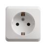 Розетка 1-ая с/з без шторок Systeme Electric Этюд PA16-003B