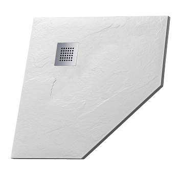 Душевой поддон Grossman Strong GR-S1100100D 100х100 искусственный камень белый без ножек