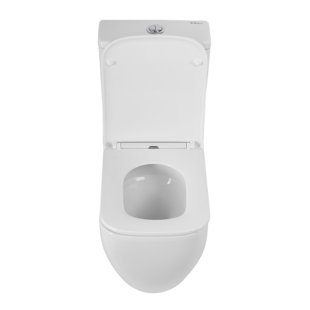 Унитаз напольный с бачком BelBagno LUCE BB2197CP-TOR/SC/BB2197T белый с сиденьем микролифт безободковый смыв торнадо