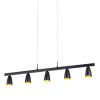Светильник подвесной Delight Collection P0184-5A black/gold