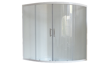 Душевая шторка на ванну Royal Bath ALPINE RB140ALP-T 140х185 стекло прозрачное профиль белый ориентация универсальная