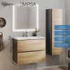 Тумба с раковиной Uperwood Barsa 293020547 70х50 цвет коричневый/черный