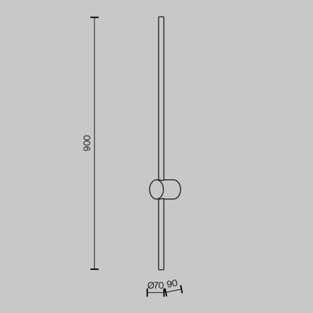 Светильник настенный Maytoni Light stick MOD237WL-L11B3K