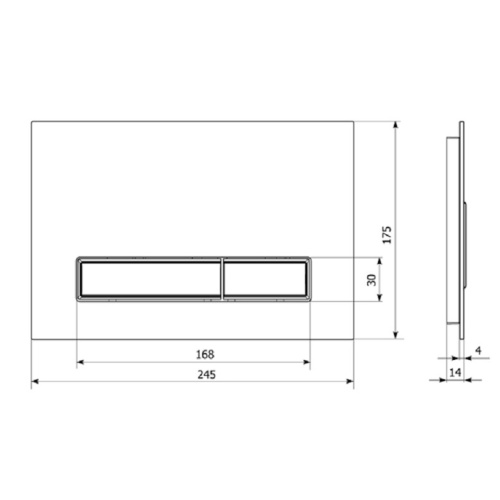Клавиша смыва механическая Lavinia Boho RelFix 38050701 цвет черный глянцевый/белый - фото 5
