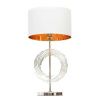 Настольная лампа Lumina Deco Fabi (Фаби) LDT 5531 CHR+WT