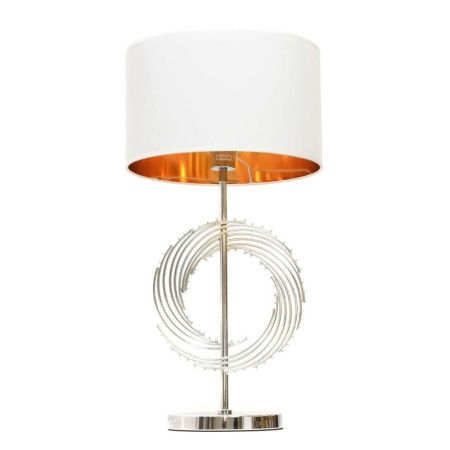 Настольная лампа Lumina Deco Fabi (Фаби) LDT 5531 CHR+WT