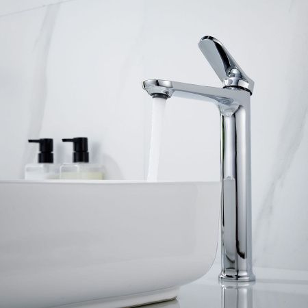 Смеситель для раковины Shevanik S43 S4311 на столешницу хром