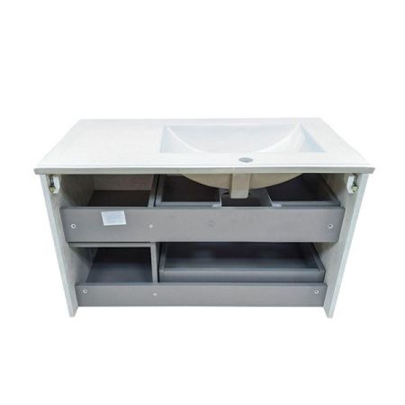 Тумба с раковиной Comforty Верона 00004137102CF 80х50 напольная цвет серый