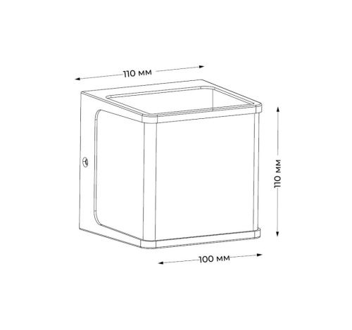 Уличный настенный светильник Italline IT30 IT3007B - фото 2