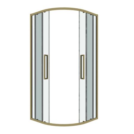 Душевой уголок Grossman Cosmo 301.K33.02.9090.32.00 90х90 стекло прозрачное профиль золото без поддона