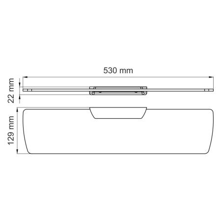 Полка в ванную комнату WasserKRAFT 7224
