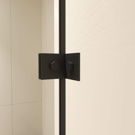 Душевой уголок RGW Classic 350904698-24 90х80 стекло матовое профиль черный без поддона