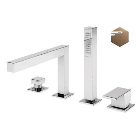 Смеситель Cezares PORTA PORTA-BVDM4-SS на борт ванны медь