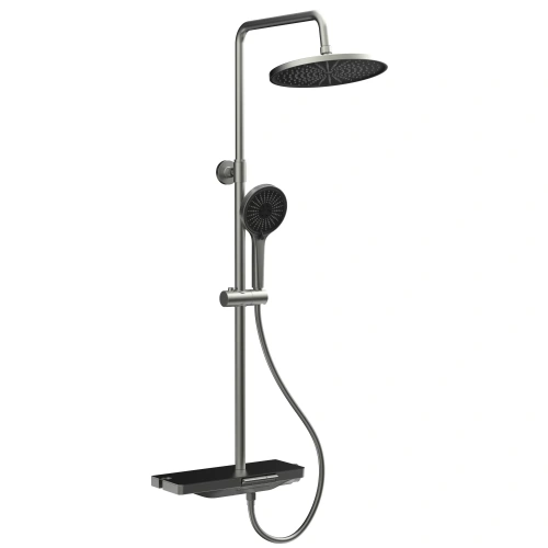 Душевая стойка Veconi ENNA EN-200-GR-C4 настенная цвет графит - фото 2