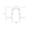Шинопровод магнитный встраиваемый Hesby Lighting ElDeko (ЕлДеко) HSBL_0060