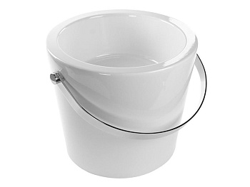Раковина из санфаянса Scarabeo Bucket 8803CR 41х41 накладная цвет белый