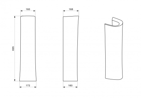 Пьедестал для раковины Santek Биц 1WH110595