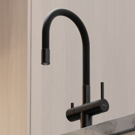 Смеситель для кухни Sancos Lucia SC4004MB на мойку черный